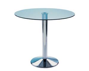 Unbranded Low glass top column tables