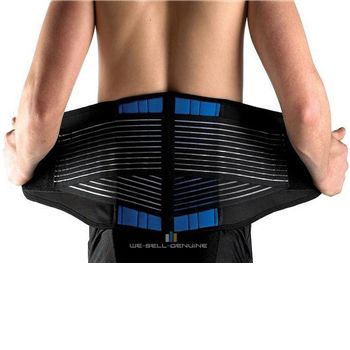 Neoprene double pull belt to support lower back and lumbarVelco fasteners for adjustingNon-stretch fabric across the back panel for extra supportDesigned to help flexibilityDesigned to bring comfort and improve flexibility to the lower back, this sup