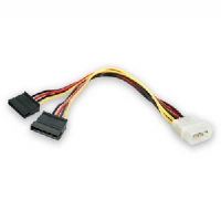 Unbranded LP4 to 2 SATA internal power.splitter cable