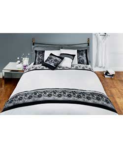 Unbranded Lucca Embroidered Double Duvet Set