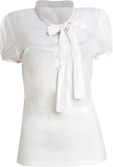 Unbranded Lucie jersey pussy bow blouse