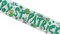 If you need to decorate for the St Patrick`s Day Parade hang out this banner and get into the party
