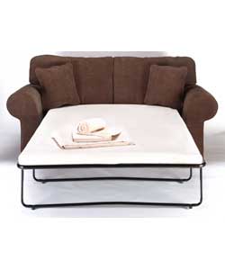 Lucy Chocolate Metal Action Sofabed