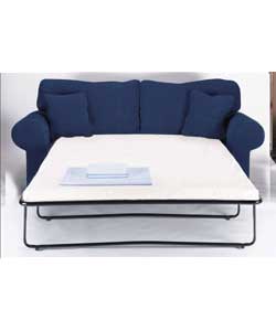 Lucy Large Blue Metal Action Sofabed