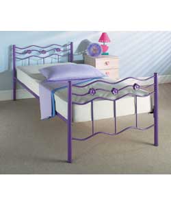 Lucy Single Lilac Bedstead with Firm Mattress