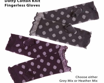 Unbranded Luxurious Fingerless Gloves - Dotty Pattern -