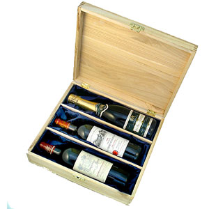 Three Bottle, Ten Year Span, Fine Wine Wedding Gift Set:  Looking for a different wedding gift that