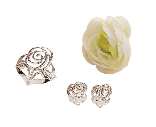 Mackintosh Rose Earrings