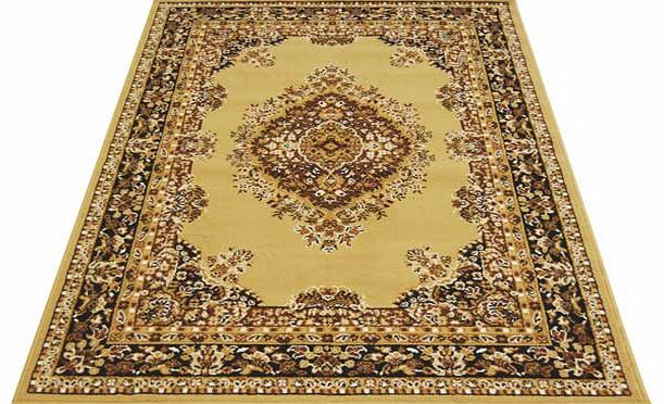 Great value traditional design rug woven with a polypropylene pile. 100% polypropylene. Surface shampoo only. Size L150. W80cm. Weight 1.68kg. (Barcode EAN=5053095014136)