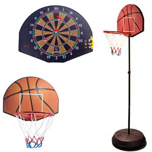 Unbranded Magnetic Dartboard and Basketball Hoop