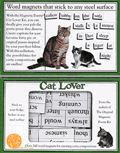 Magnetic Poetry Cat Lovers Edition