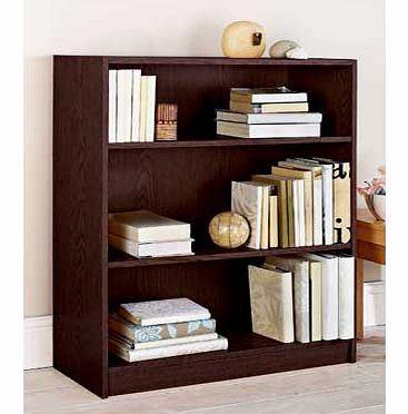 Unbranded Maine Small Extra Deep Bookcase - Walnut Effect