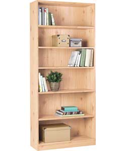 Unbranded Maine Tall and Wide Extra Deep Bookcase - Maple