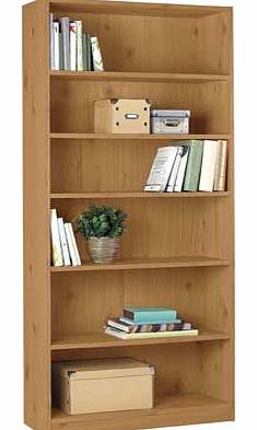 Unbranded Maine Tall Extra Wide Deep Bookcase - Oak Effect