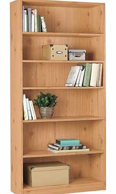Unbranded Maine Tall Wide Extra Deep Bookcase - Pine Effect