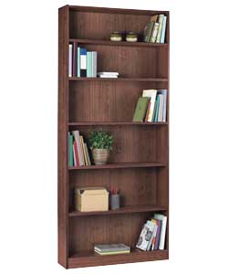 Unbranded Maine Tall Wide Walnut Effect Bookcase