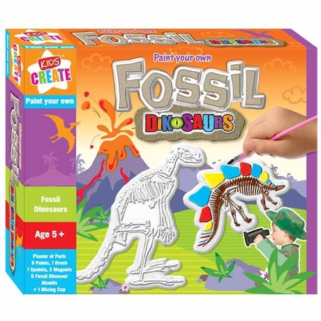 Make and Paint Your Own Fossil Dinosaurs This creative dinosaur kit does exactly what it says on the pack! Yes, this fun kids craft kit includes all you need to make dinosaur fossils and paint them to look as authentic as possible. Each box contains 