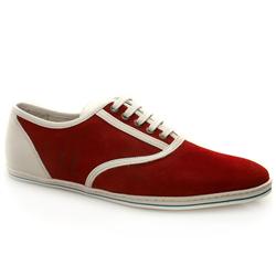 Unbranded Male Fred/Swear Grant Oxford Lo Suede Upper in Red