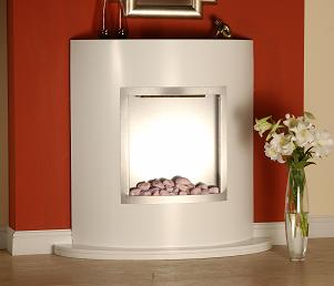 1kW or 2kW Heat Output Settings 
Illuminated pebble bed gives realistic flame effect 
Contemporary