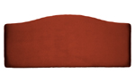 Unbranded Marbella Faux Suede 3and#39;0 Headboard - Teracotta