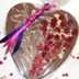 Marbled Chocolate Heart with Berry Fruits