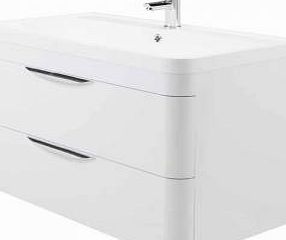 Unbranded March 800 Wall Hung Two Drawer Bathroom Sink