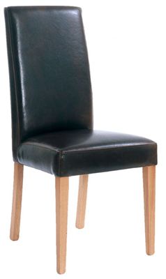 Mare Black Dining Chair - Fully Upholstered
