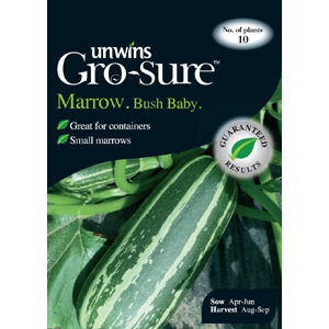 Unbranded Marrow Bush Baby Vegetable Seeds