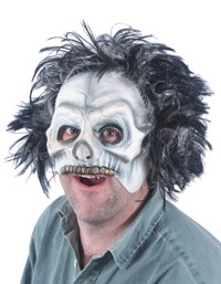 Mask - Overhead Skull with hair. Mouth free