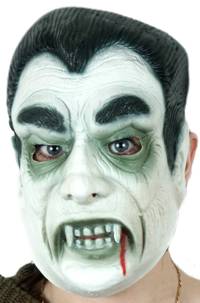He looks a bit like Richard Nixon after a night out in Transylvania. Go Trick or Treating in this