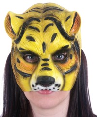 Mask - Rubber Tiger (mouth free)