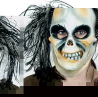 Mask - Skull Face with hair