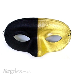 Mask - Standard - Bicolour - Black & Gold