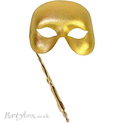 Mask - Stick - Grand Soiree - Gold