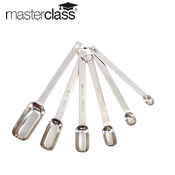 Useful measuring spoons. An essential little gadget for the kitchen when baking. Set of six. Sizes:
