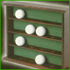 Masters Wood Golf Ball Display