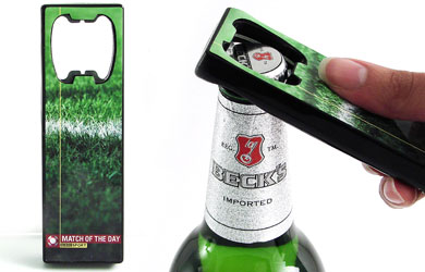 Now we can show true devotion to this esteemed show with the Match of the Day bottle opener. It