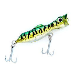 A quality Chug-style Lure in Highly-reflective Green 