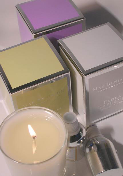 These fantastic scented candles for the exclusive Max Benjamin designer candle range offers superb