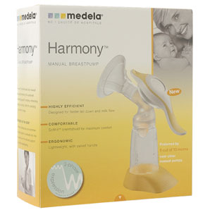 The Harmony Breast pump from Medela is the first a