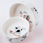 * Ceramic dog bowl with fun design * Hand decorated