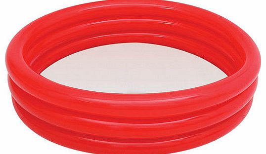 Cool off on sunny days with the Medium Play Pool - Red. Measuring 152cm in diameter with a maximum capacity of 282 litres, this handy little pool is perfect for back-garden fun. The medium play pool is also available in blue and green. (Barcode EAN=5