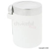 Unbranded Medium White Ceramic Storage Canister With