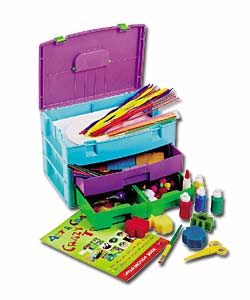 A practical and colourful case jam packed with cra