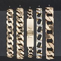 Mens 9ct Gold Solid Curb Bracelet