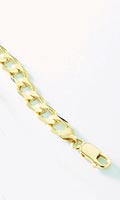 Mens 9ct Solid Gold Curb Chain / Bracelet