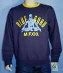 Mens Blue Guru Mix Blue & Gold Round Neck Cotton Sweatshirt