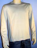 Mens C.P Company Beige Round Neck Long Sleeve Cotton T-Shirt