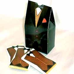 Mens Favour Box - Black Tuxedo 50 and Over