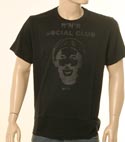 Mens Paul Smith Black Short Sleeve T-Shirt with R.N.R Social Club Shiny Print